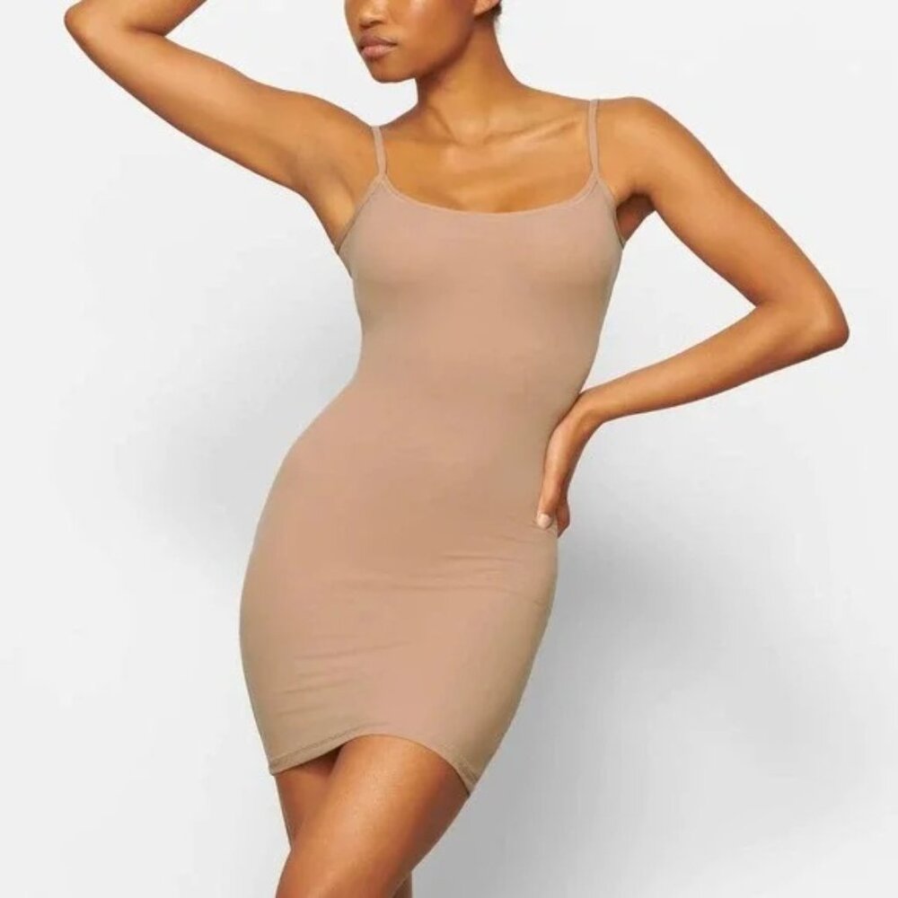 SKIMS Tan Mini Dress